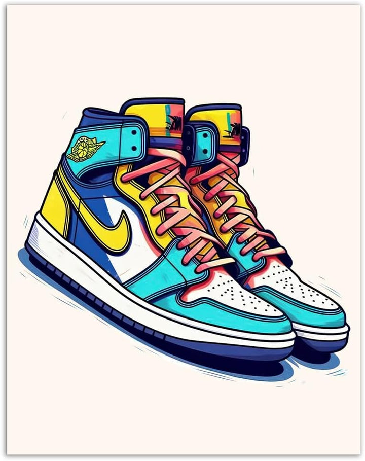 Wall Wonders Sneaker Head Wall Art – Jordan Evolution Print