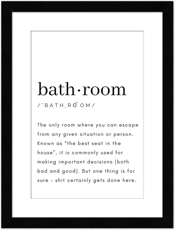 Wall Wonders Boho Bathroom Art – Humorous Modern Decor