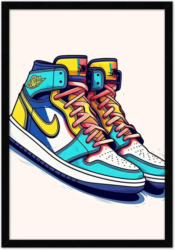 Wall Wonders Sneaker Head Wall Art – Jordan Evolution Print