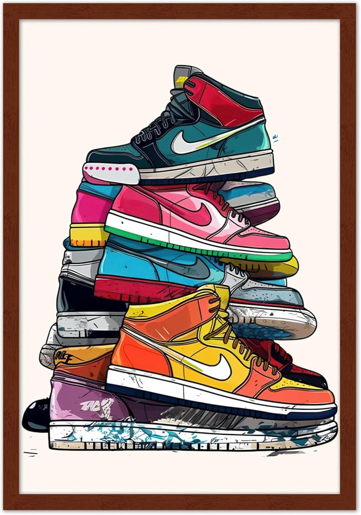 Wall Wonders Sneaker Head Wall Art – Jordan Evolution Print