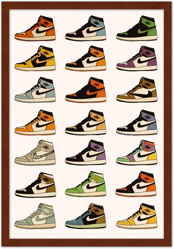 Wall Wonders Sneaker Head Wall Art – Jordan Evolution Print