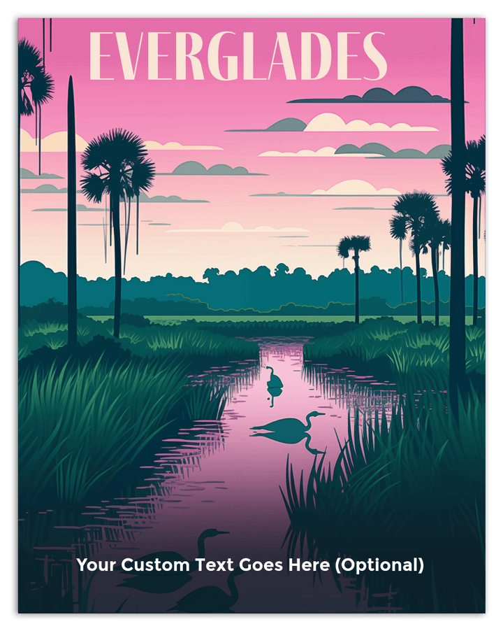 Wall Wonders Everglades National Park Wall Art Decor Poster Photo Print, Ideal For Home or Office - Front View