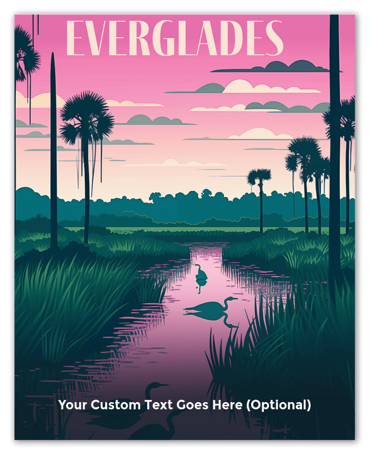 Wall Wonders Everglades National Park Wall Art Decor Poster Photo Print, Ideal For Home or Office - Front View