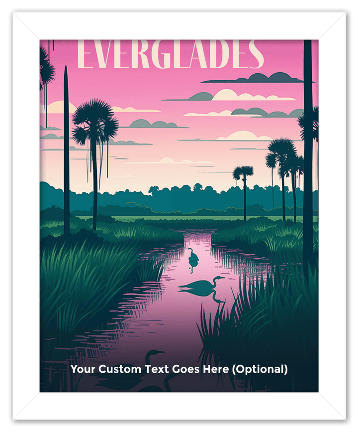 Wall Wonders Everglades National Park Wall Art Decor Poster Photo Print, Ideal For Home or Office - Front View