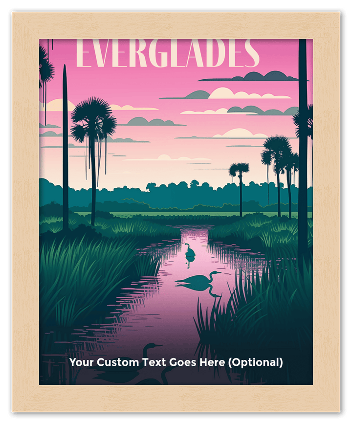 Wall Wonders Everglades National Park Wall Art Decor Poster Photo Print, Ideal For Home or Office - Front View