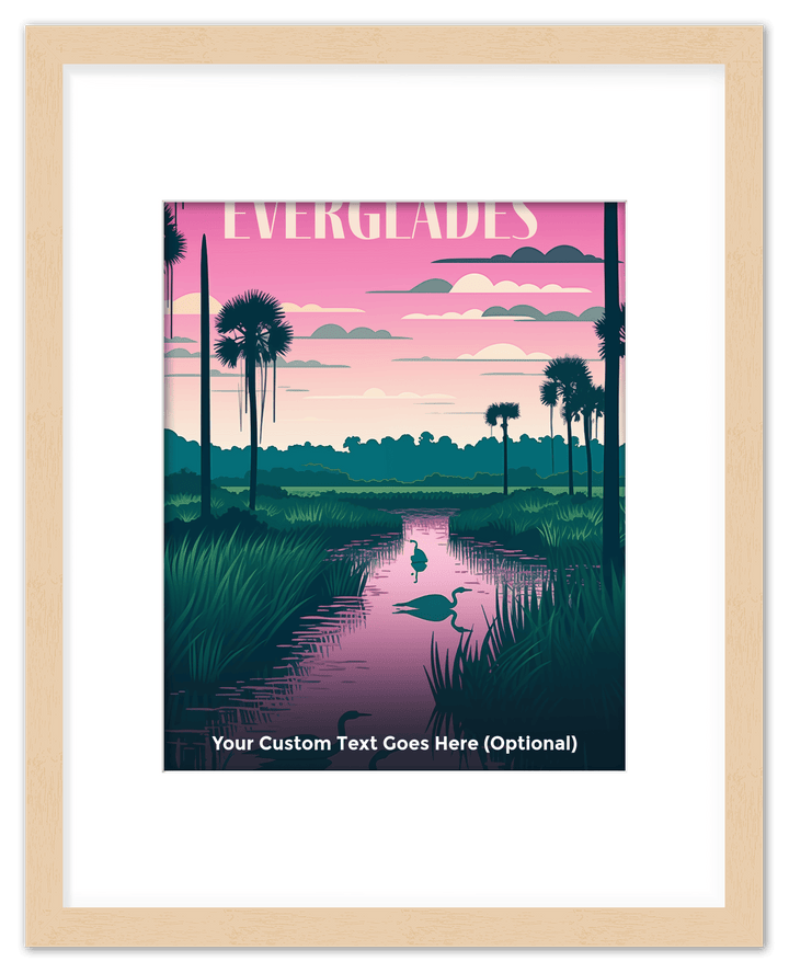 Wall Wonders Everglades National Park Wall Art Decor Poster Photo Print, Ideal For Home or Office - Front View