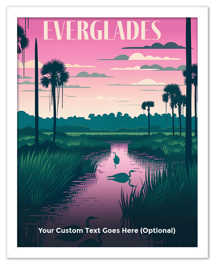 Wall Wonders Everglades National Park Wall Art Decor Poster Photo Print, Ideal For Home or Office - Front View