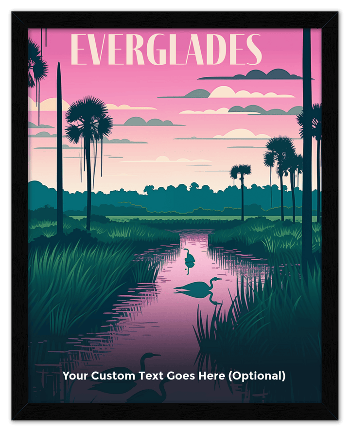 Wall Wonders Everglades National Park Wall Art Decor Poster Photo Print, Ideal For Home or Office - Front View