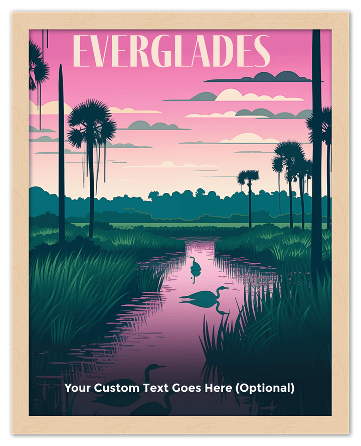 Wall Wonders Everglades National Park Wall Art Decor Poster Photo Print, Ideal For Home or Office - Front View