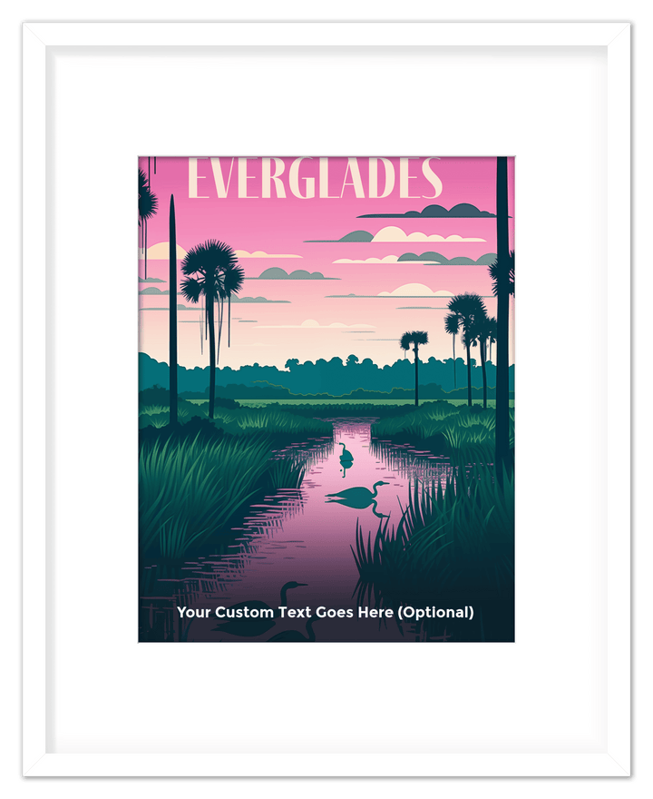 Wall Wonders Everglades National Park Wall Art Decor Poster Photo Print, Ideal For Home or Office - Front View