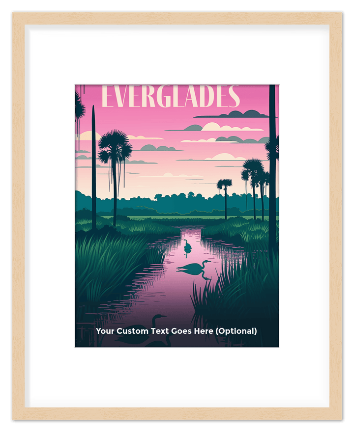 Wall Wonders Everglades National Park Wall Art Decor Poster Photo Print, Ideal For Home or Office - Front View