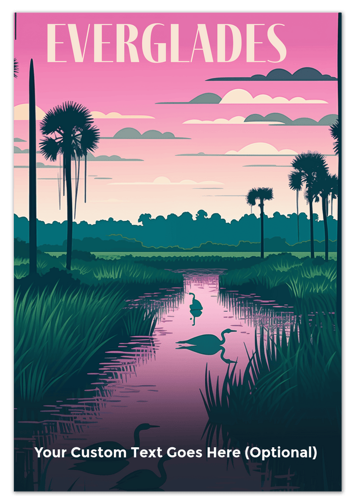 Wall Wonders Everglades National Park Wall Art Decor Poster Photo Print, Ideal For Home or Office - Front View
