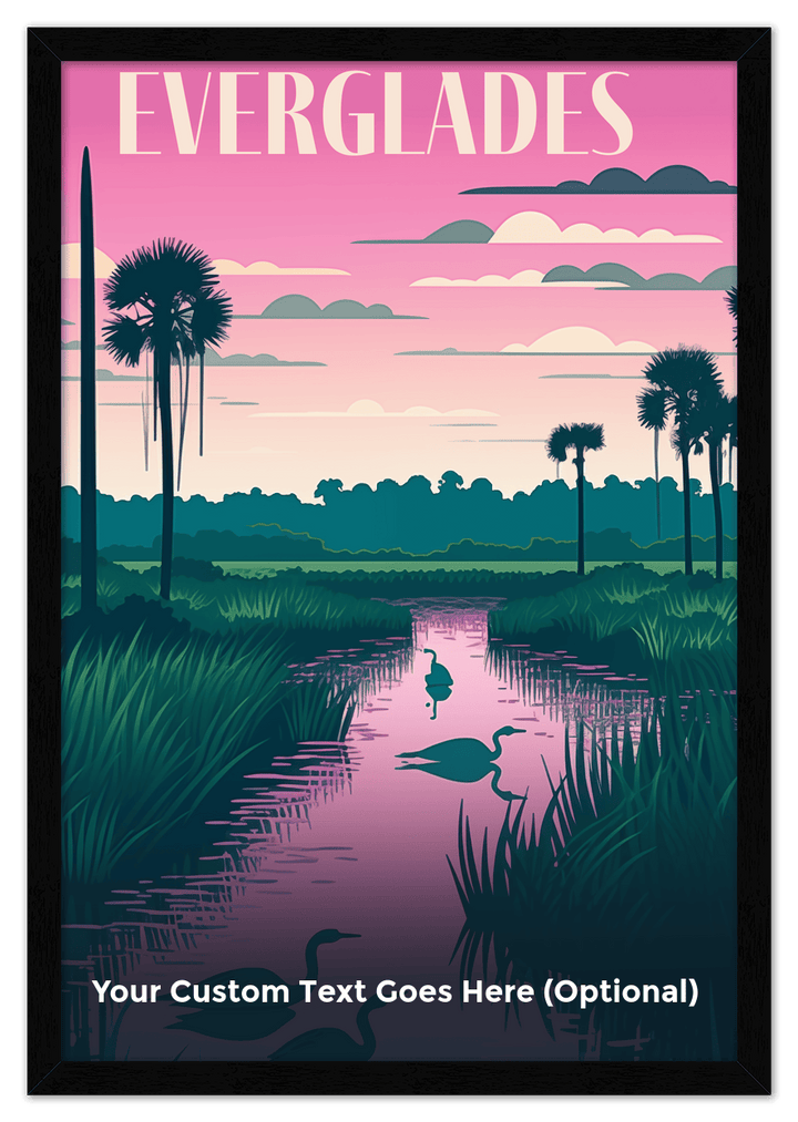 Wall Wonders Everglades National Park Wall Art Decor Poster Photo Print, Ideal For Home or Office - Front View