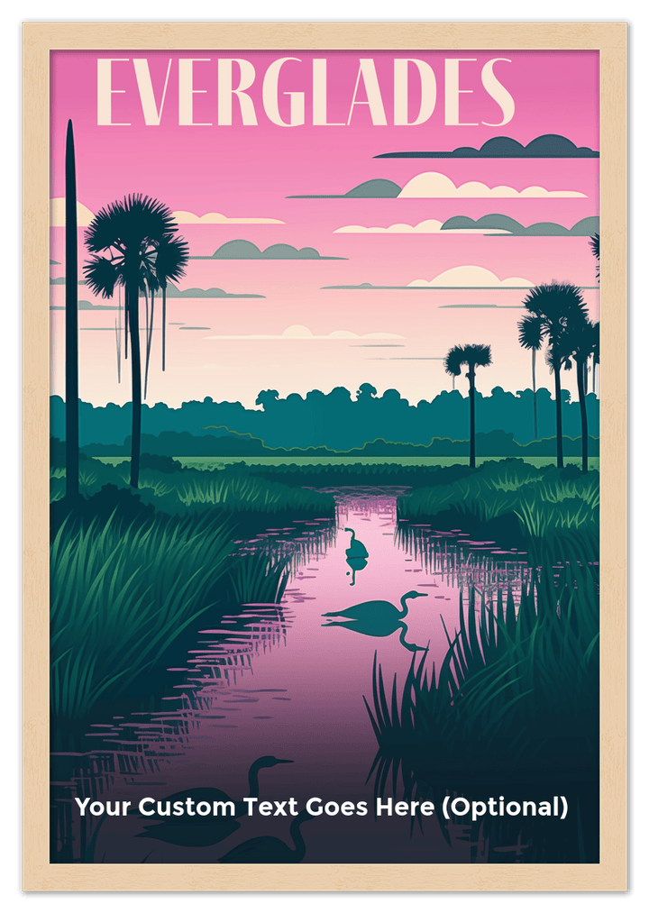 Wall Wonders Everglades National Park Wall Art Decor Poster Photo Print, Ideal For Home or Office - Front View