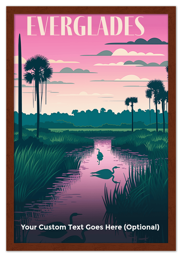 Wall Wonders Everglades National Park Wall Art Decor Poster Photo Print, Ideal For Home or Office - Front View