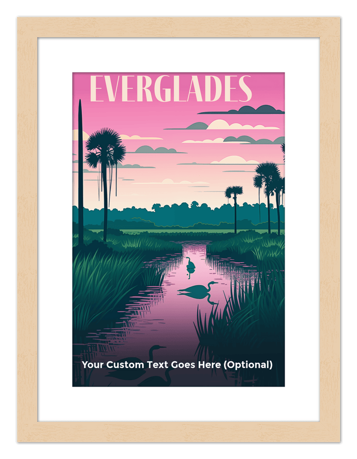 Wall Wonders Everglades National Park Wall Art Decor Poster Photo Print, Ideal For Home or Office - Front View